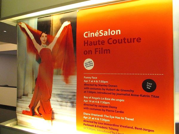 CinéSalon Haute Couture on Film opening night - Stanley Donen's Funny Face starring Audrey Hepburn in Givenchy, Fred Astaire and Kay Thompson.